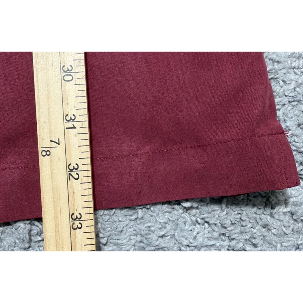 Tulliano Men’s XXXL 100% Silk Camp Shirt Wine Red Button Front Retro Lounge NWT - Picture 8 of 8